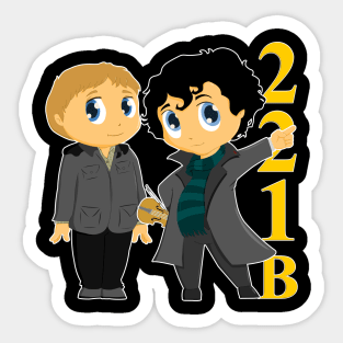 Sherlock and Watson Sticker